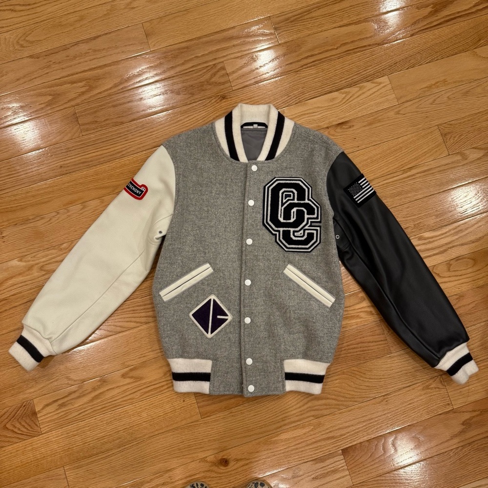 OPENING CEREMONY Leather Sleeve Classic Varsity Jacket - UNISEX - size XS